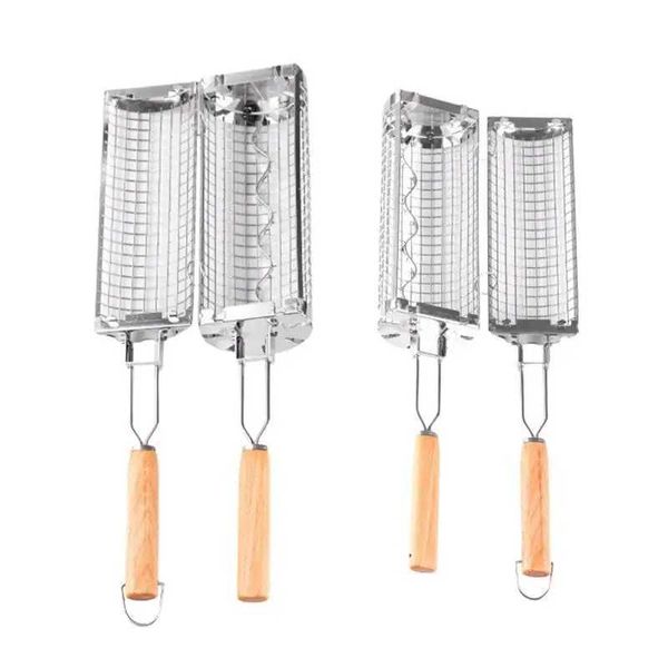 Stainless Steel Barbecue Cages Portable Grill