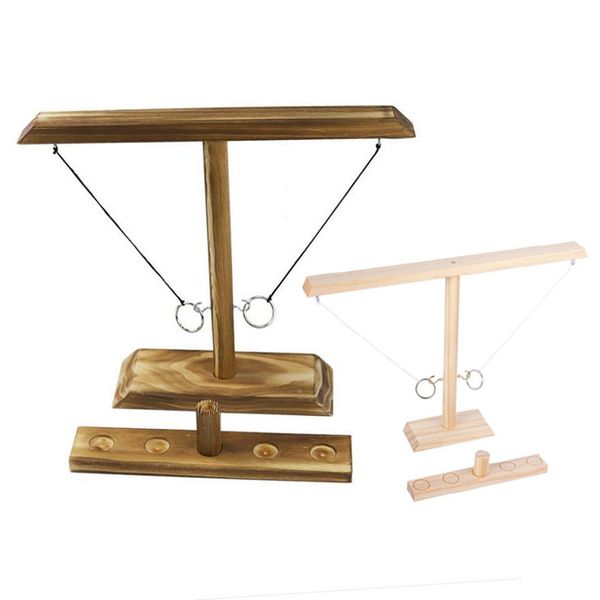 Drinking Game Toy Wooden Ring Toss game
