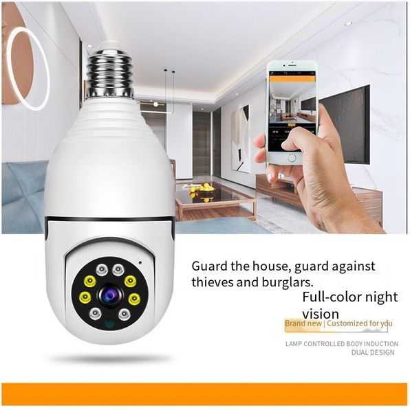 360 Wifi Panorama Camera Bulb panoramic-night